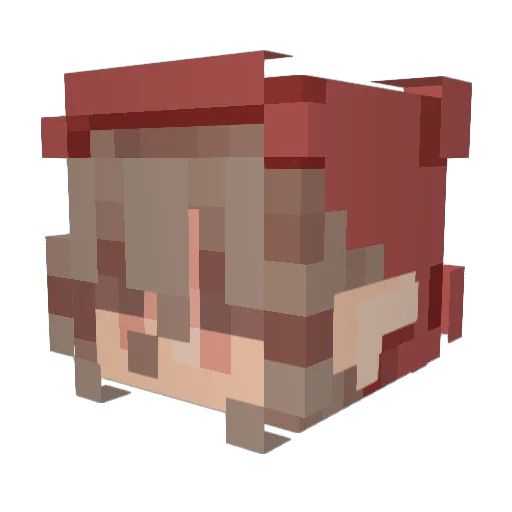 Niveous1211 Minecraft avatar head, 3D render