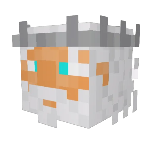 Nivereth Minecraft avatar head, 3D render