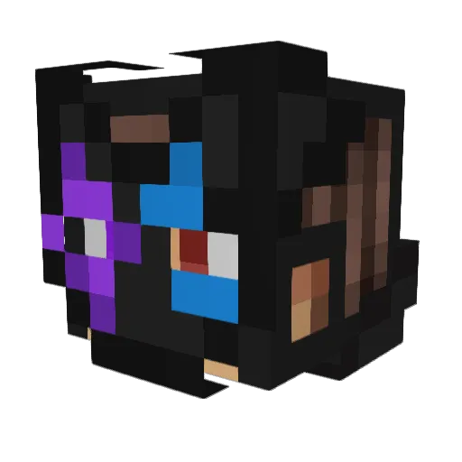 Nivfto Minecraft avatar head, 3D render