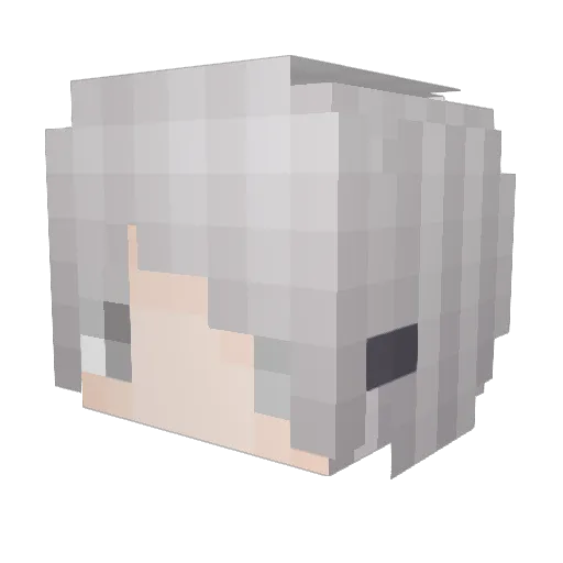Nivicus Minecraft avatar head, 3D render