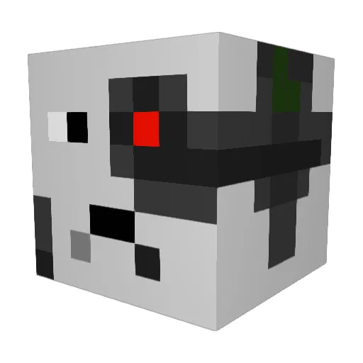 Nividium Minecraft avatar head, 3D render