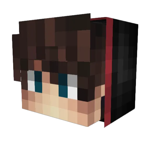 NiviriooYT Minecraft avatar head, 3D render