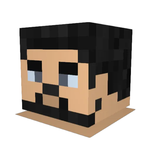 Nivlac305 Minecraft avatar head, 3D render