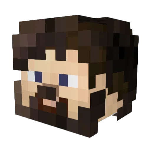 Nivorn Minecraft avatar head, 3D render