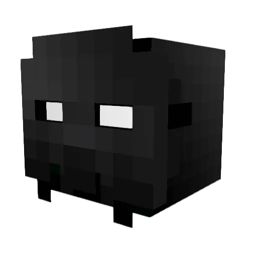 Niwau Minecraft avatar head, 3D render