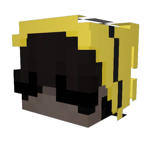 Niworder Minecraft avatar head, 3D render