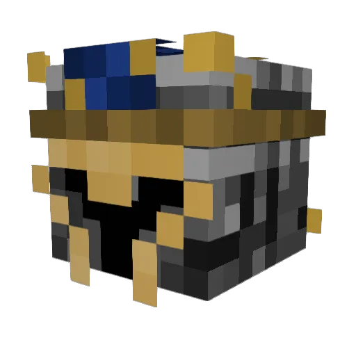 NixWolf Minecraft avatar head, 3D render