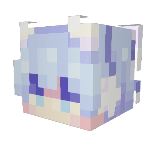 NixZZ_ Minecraft avatar head, 3D render