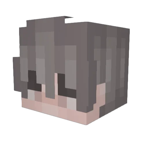 Nix_1456 Minecraft avatar head, 3D render