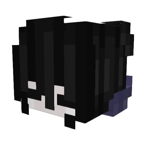 Nix_Chaos Minecraft avatar head, 3D render