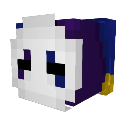 Nix_Lumina Minecraft avatar head, 3D render