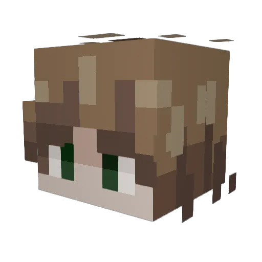 Nix_Trix127 Minecraft avatar head, 3D render