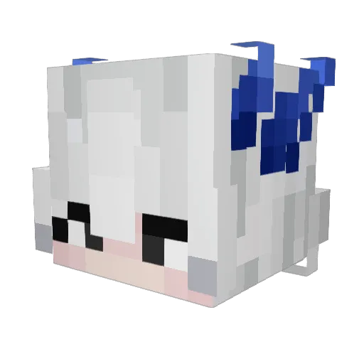 Nix_X_X Minecraft avatar head, 3D render