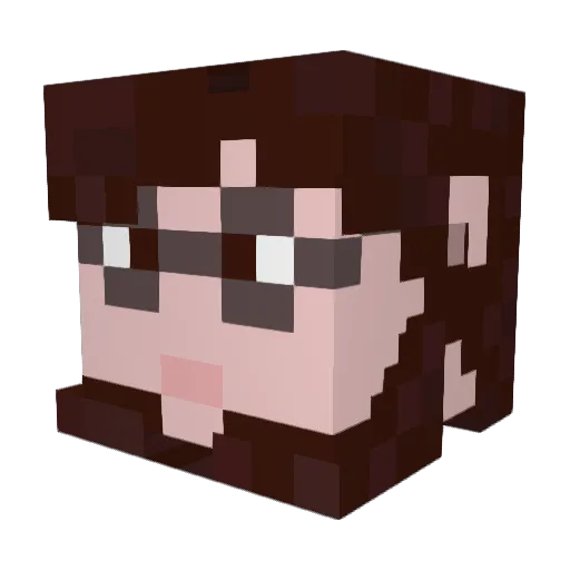 Nixa_Zaiter Minecraft avatar head, 3D render