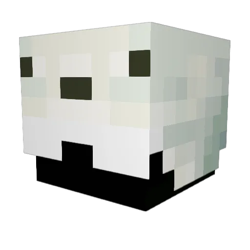 Nixieron Minecraft avatar head, 3D render