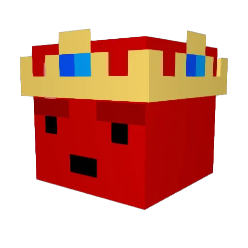 Nixiose Minecraft avatar head, 3D render