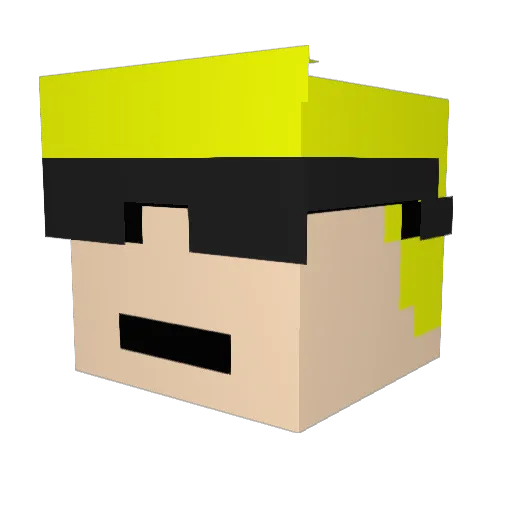 Nixishere64 Minecraft avatar head, 3D render