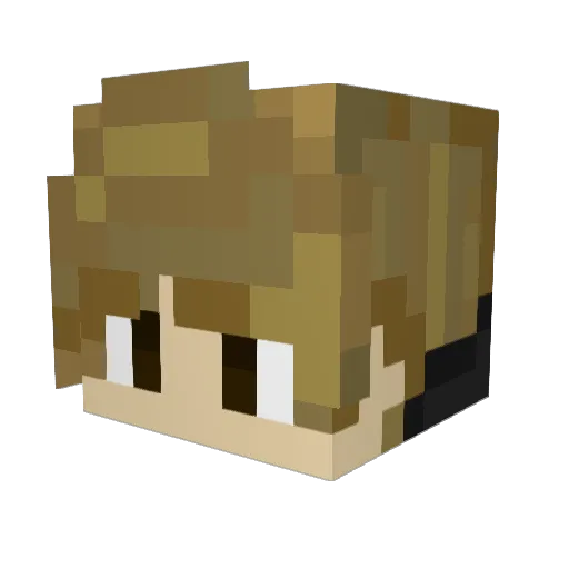 Nixium Minecraft avatar head, 3D render