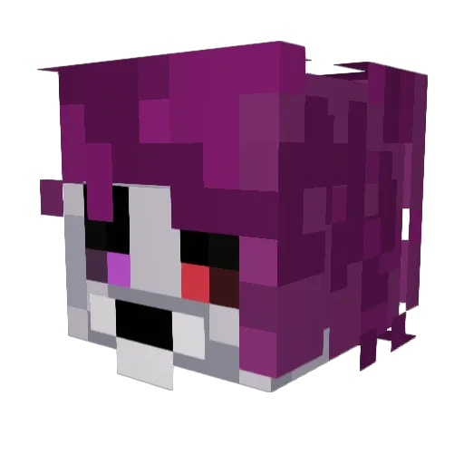 Nixken Minecraft avatar head, 3D render