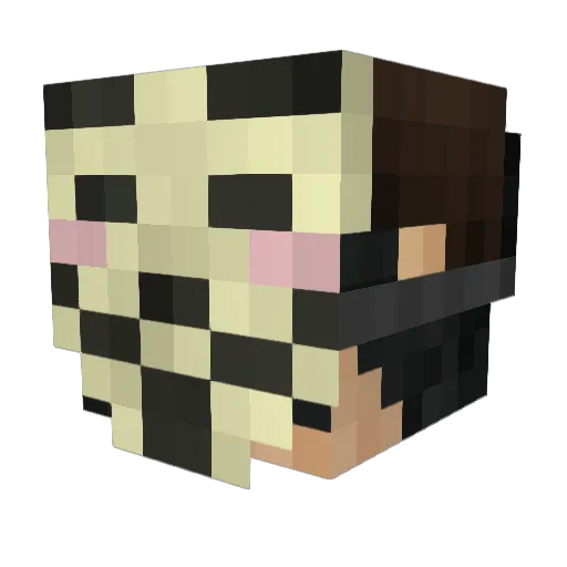 Nixo_59 Minecraft avatar head, 3D render