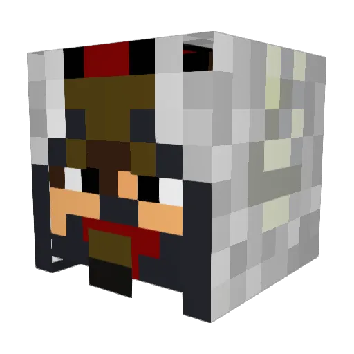 NixonGamer Minecraft avatar head, 3D render