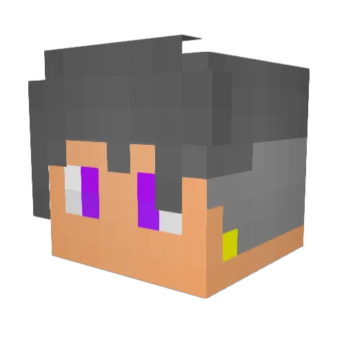Nixon_Rider Minecraft avatar head, 3D render