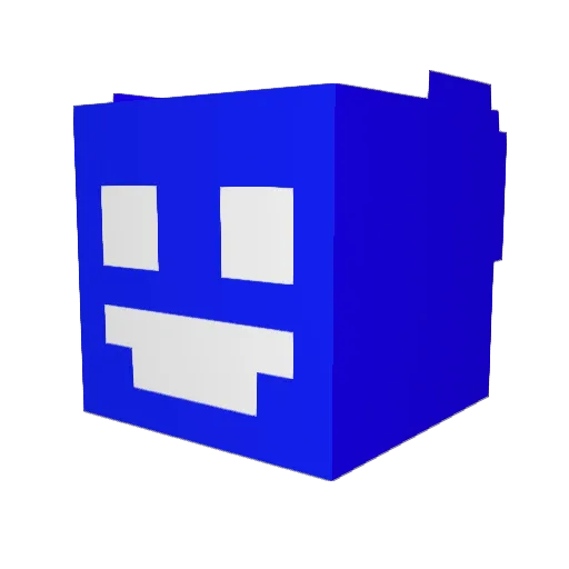 Nixon_Vox Minecraft avatar head, 3D render