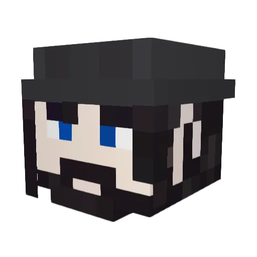 Nixorious Minecraft avatar head, 3D render