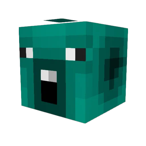 Nixq Minecraft avatar head, 3D render