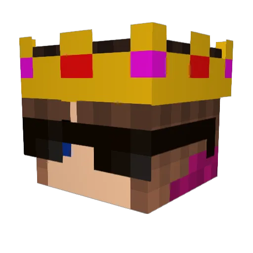 Nixra_ Minecraft avatar head, 3D render
