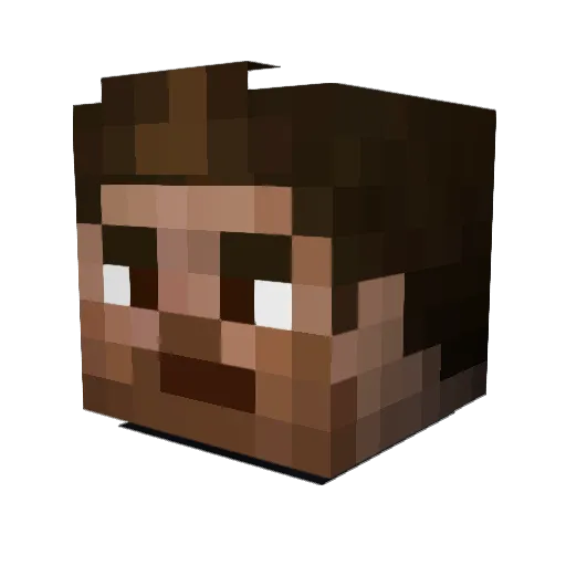 Nixsef Minecraft avatar head, 3D render