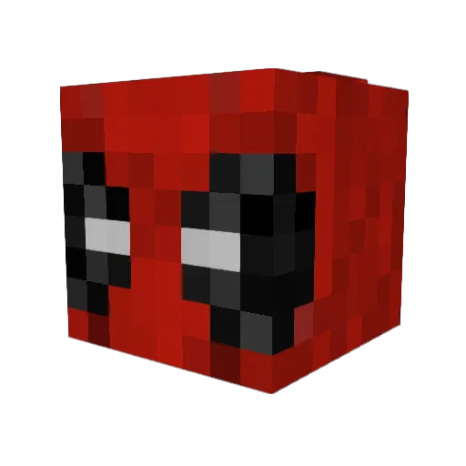 Nixtrick Minecraft avatar head, 3D render