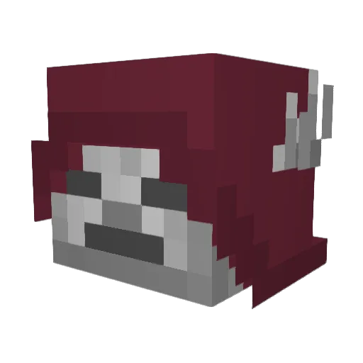 Nixus1495 Minecraft avatar head, 3D render