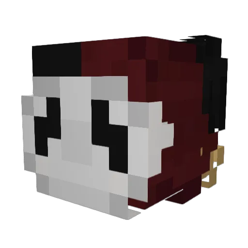 Nixx_TW Minecraft avatar head, 3D render
