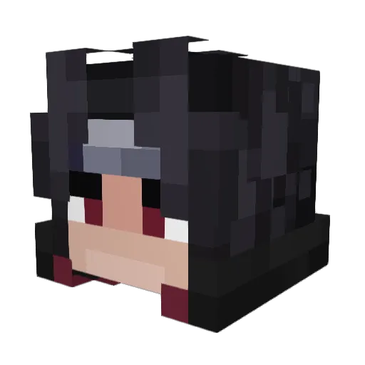 Nixxzzy Minecraft avatar head, 3D render