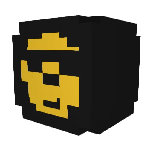 NixyPix Minecraft avatar head, 3D render