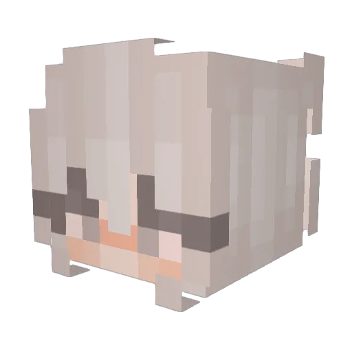 Niya_2206 Minecraft avatar head, 3D render