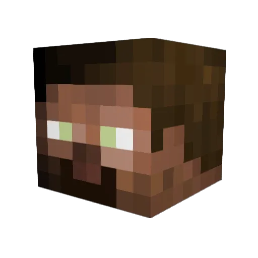 Niyeet Minecraft avatar head, 3D render