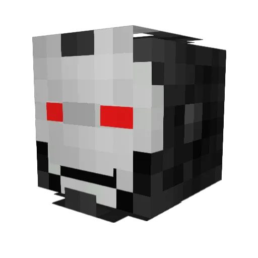 Niyoh Minecraft avatar head, 3D render