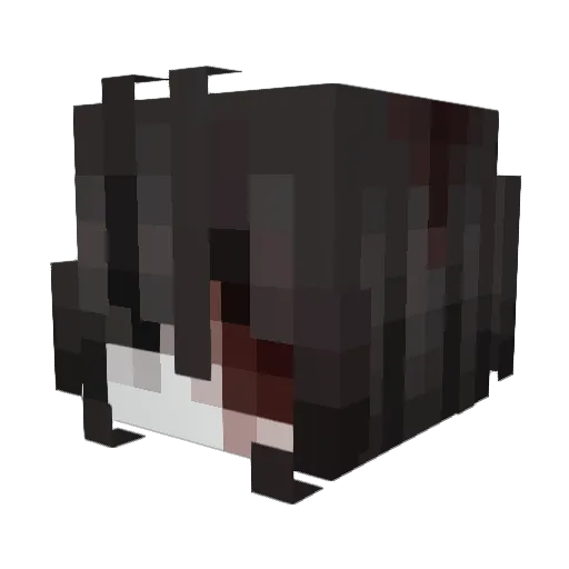 Niyya_Cloverlock Minecraft avatar head, 3D render