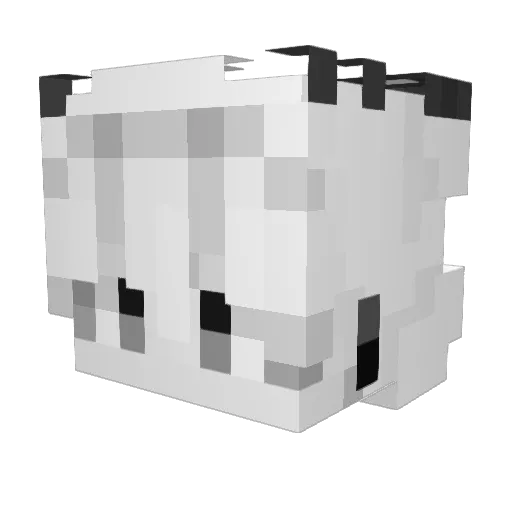 NizHash Minecraft avatar head, 3D render