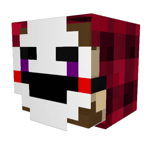 Nizami_ Minecraft avatar head, 3D render