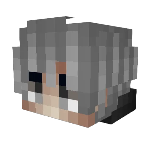 Nizc0 Minecraft avatar head, 3D render