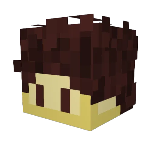 Nizeplayer Minecraft avatar head, 3D render