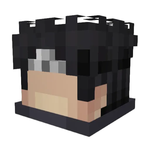 Nizerosky Minecraft avatar head, 3D render