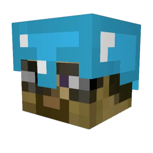 Nizroy98 Minecraft avatar head, 3D render