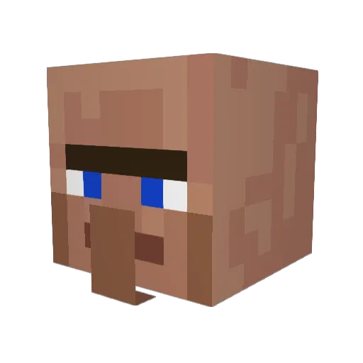 Nizu8 Minecraft avatar head, 3D render