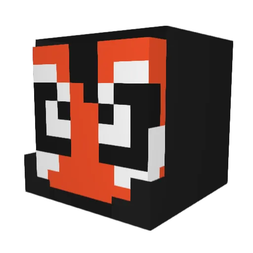 NizzFizz08 Minecraft avatar head, 3D render