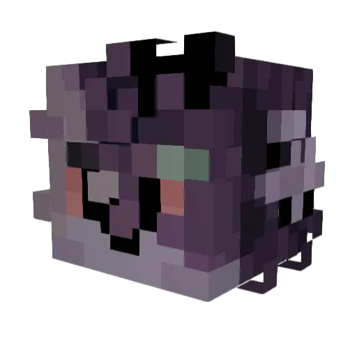 Nizzate Minecraft avatar head, 3D render