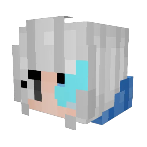 Njor Minecraft avatar head, 3D render